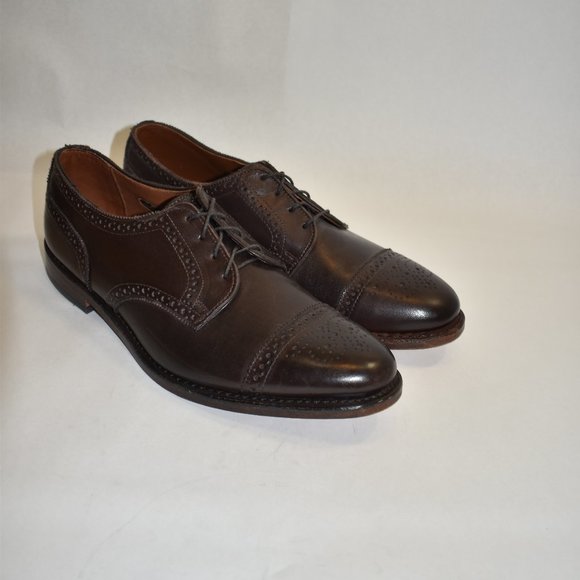 Allen Edmonds Sanford Cap Toe Derby Oxford Brown Leather Size 10.5 D main image 9